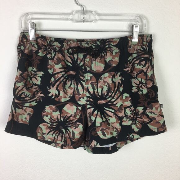 Aussiebum Black Camo Floral Swim Shorts Medium - Picture 1 of 6